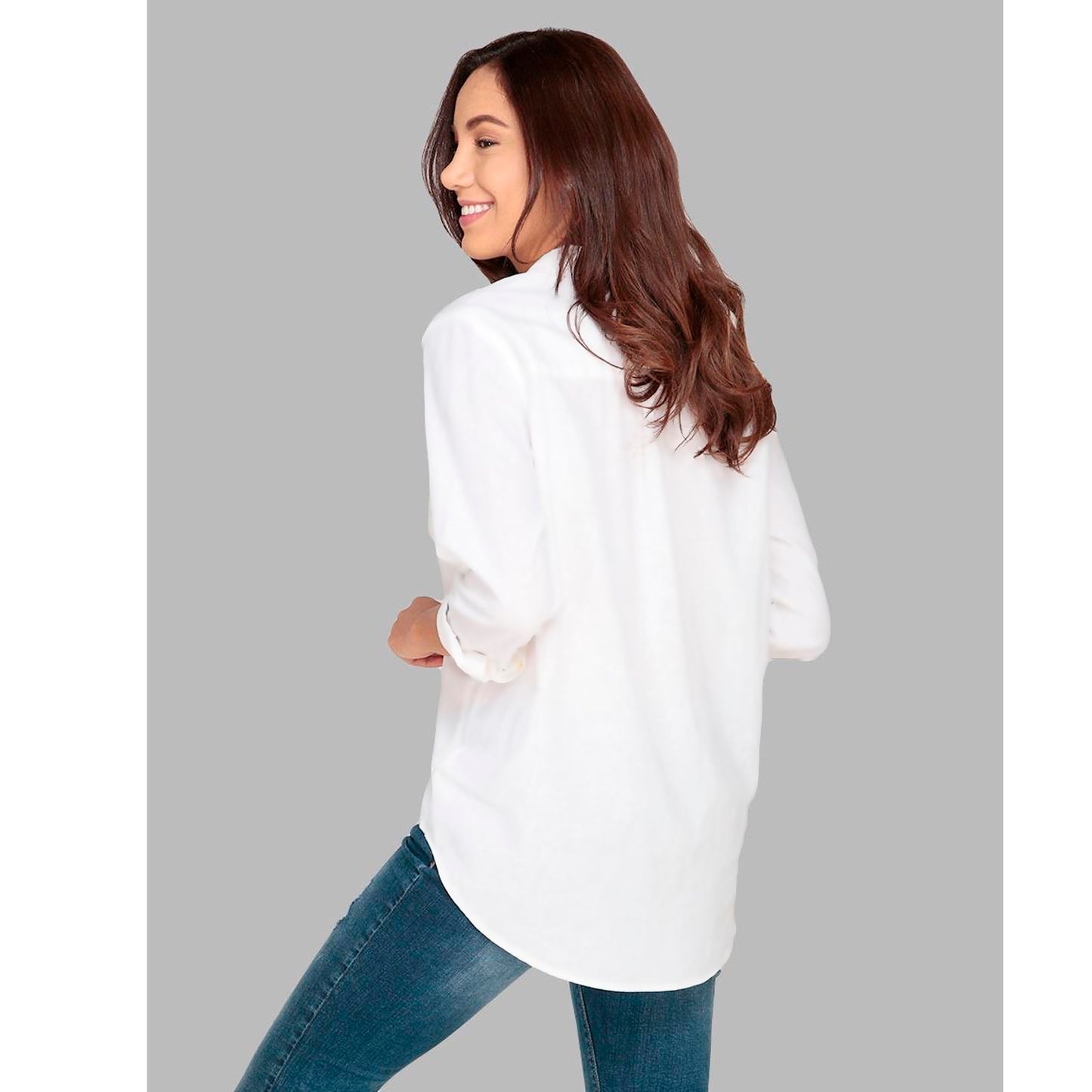 Camisa Casual Sin Cuello Marca Losan® Mod.222-3001al