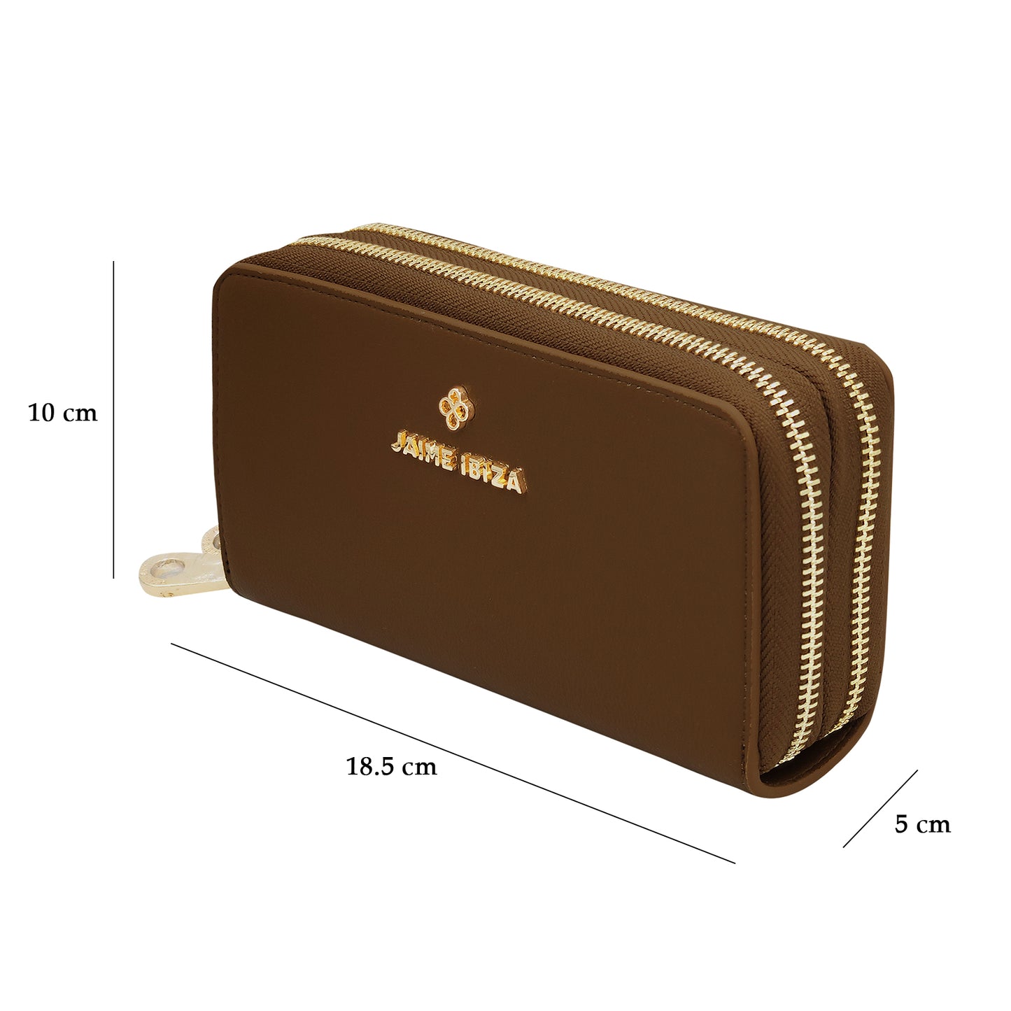 Cartera Mediana Para Mujer Café Mod. Ji626 Marca Jaime Ibiza®