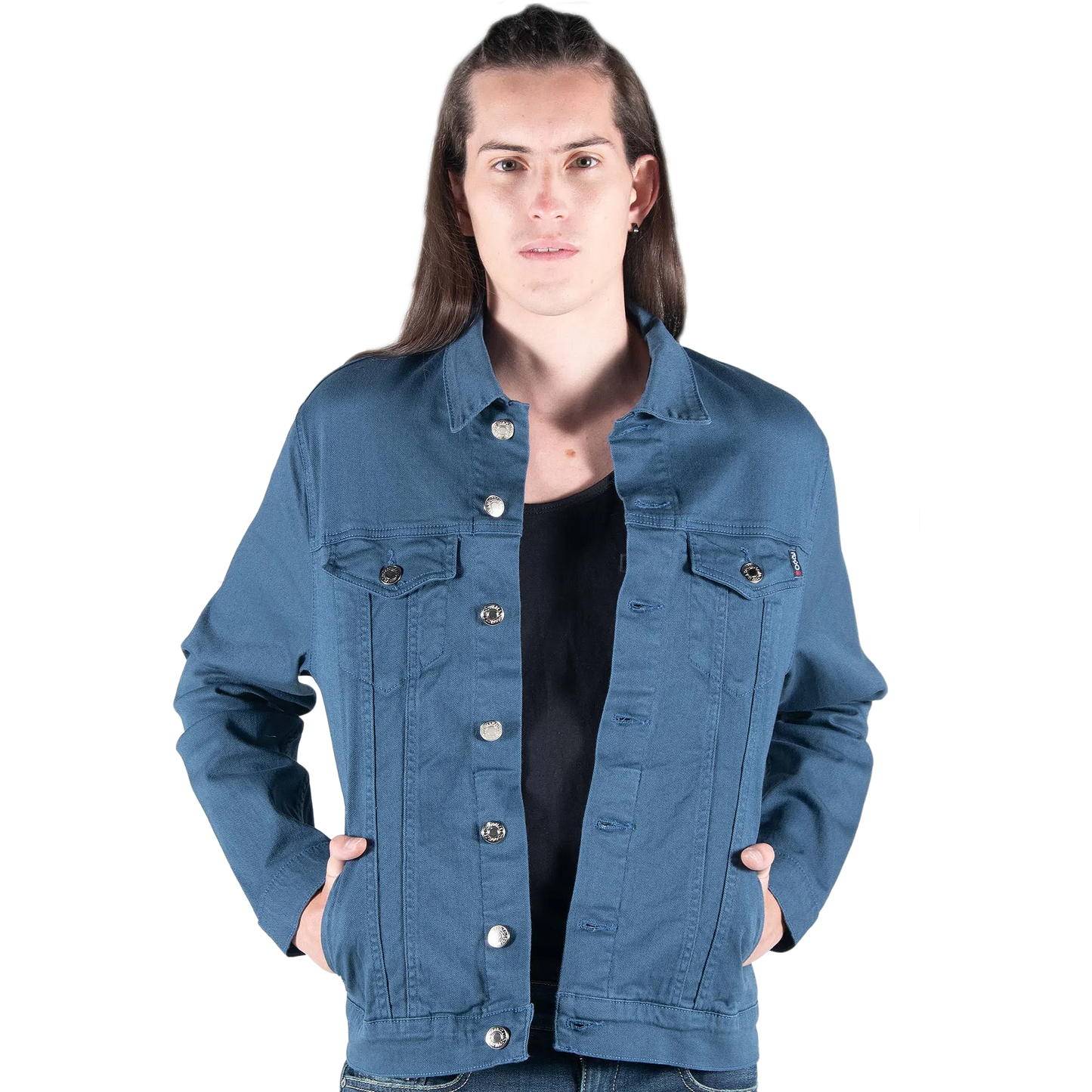 Chamarra De Mezclilla Para Hombre Mod.blue Marca Oggi®