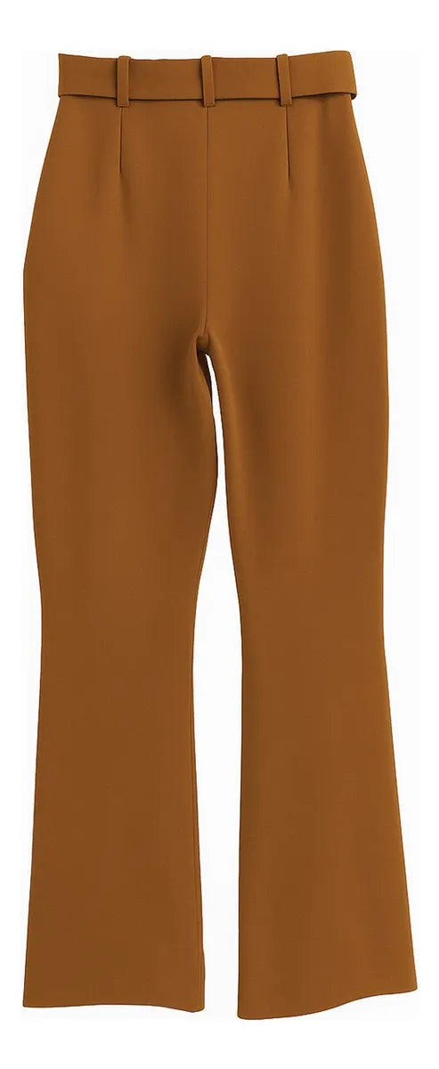 Pantalón De Mujer Casual Con Cinturón Mod.150cml Aldrete®