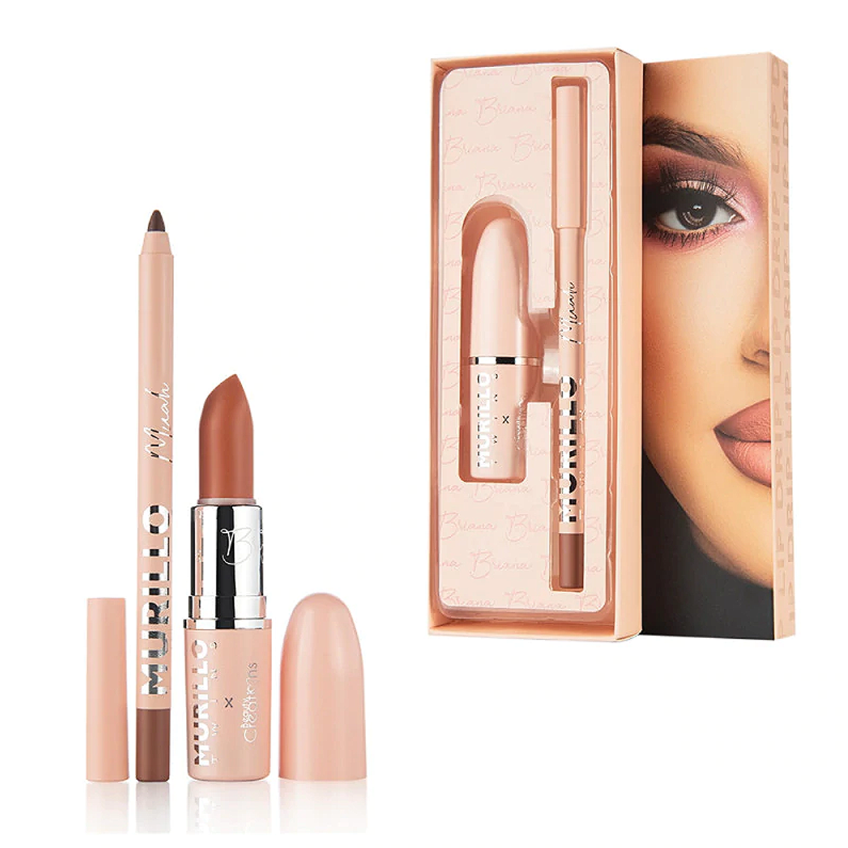 Set De Labiales 2pz Mod.murillo Twins Marca Beauty Creations