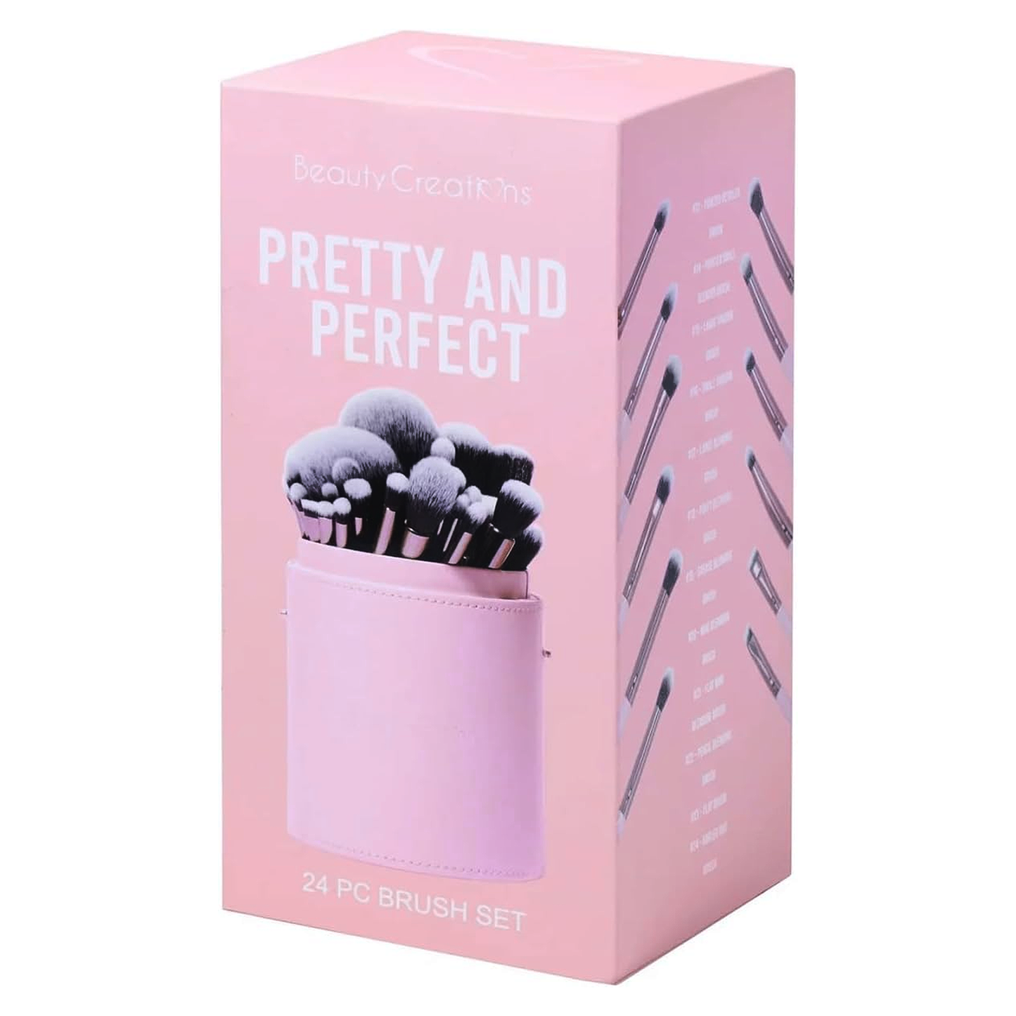 Set De Brochas 24pz Pretty And Perfect Beauty Creations®