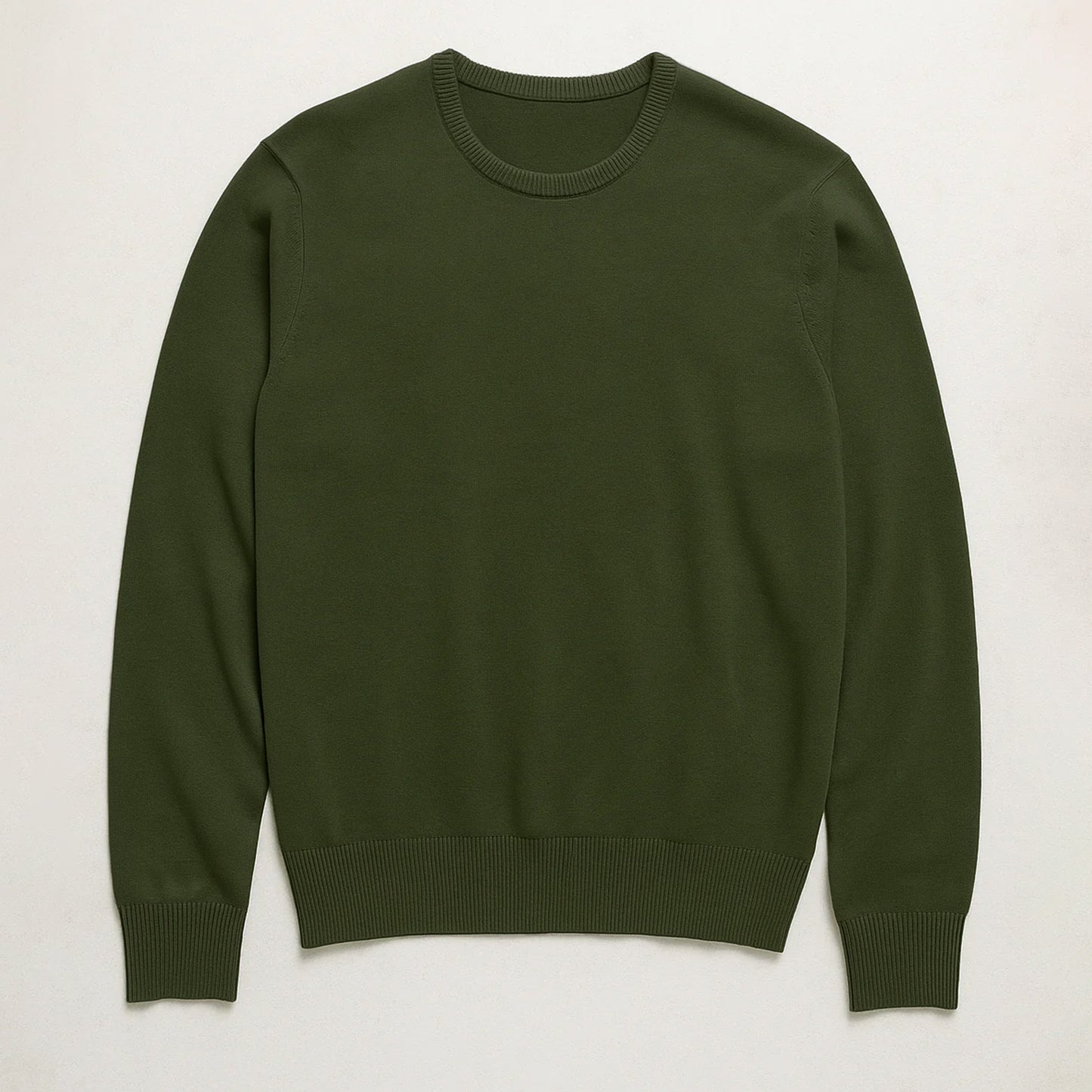 Suéter Para Hombre Básico De Punto Fino Militar E55301 Marca Bobois®