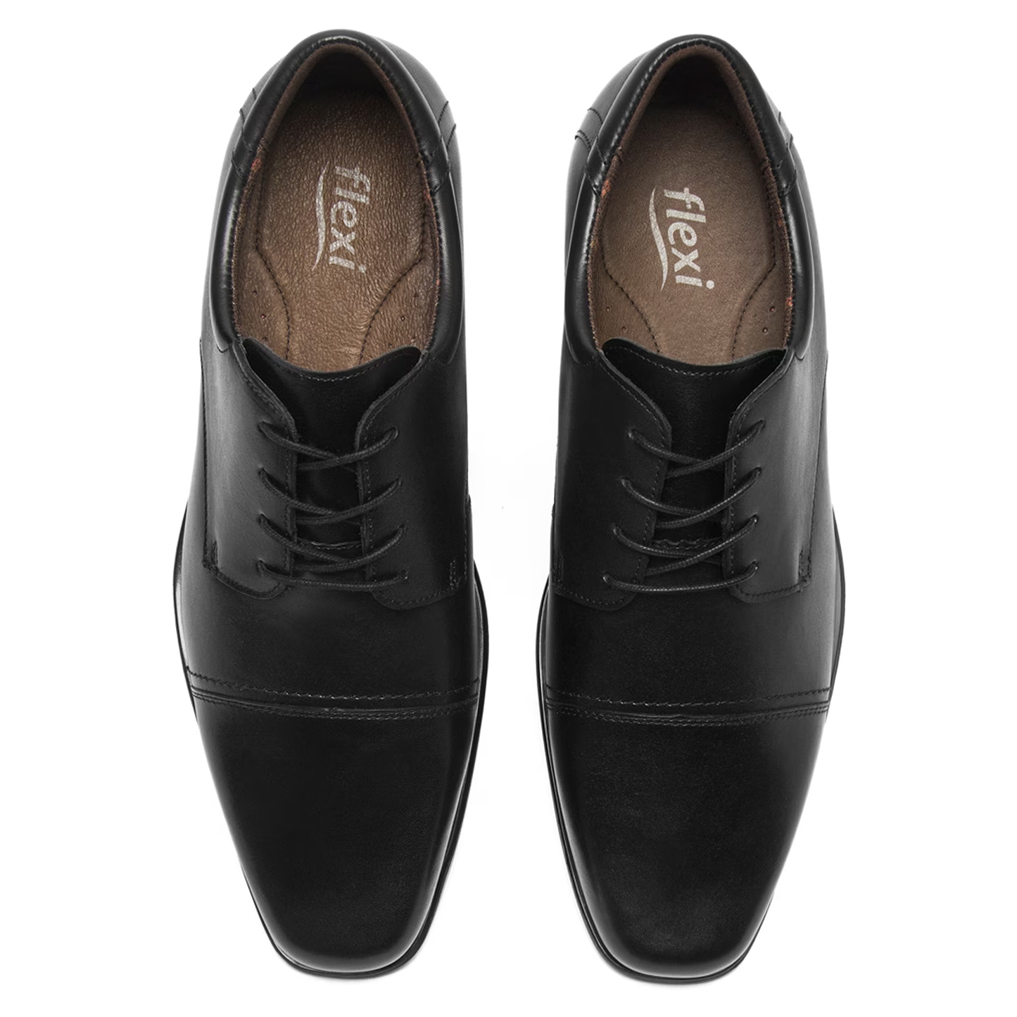 Zapato Derby Vestir Para Hombre Mod.90725 Flexi® Negro