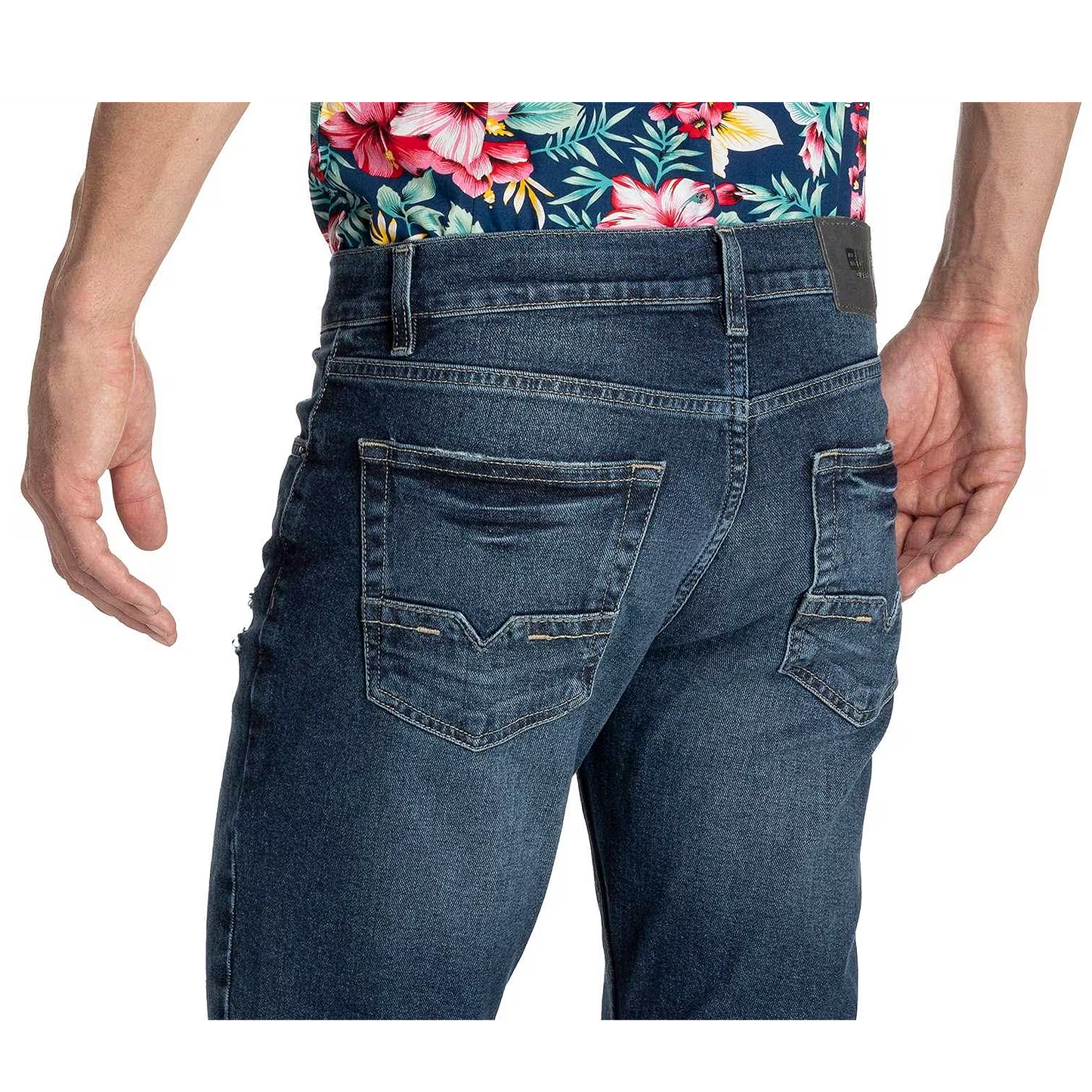 Pantalon Hombre Slim Straight Mod.star027 Stone Marca Oggi®