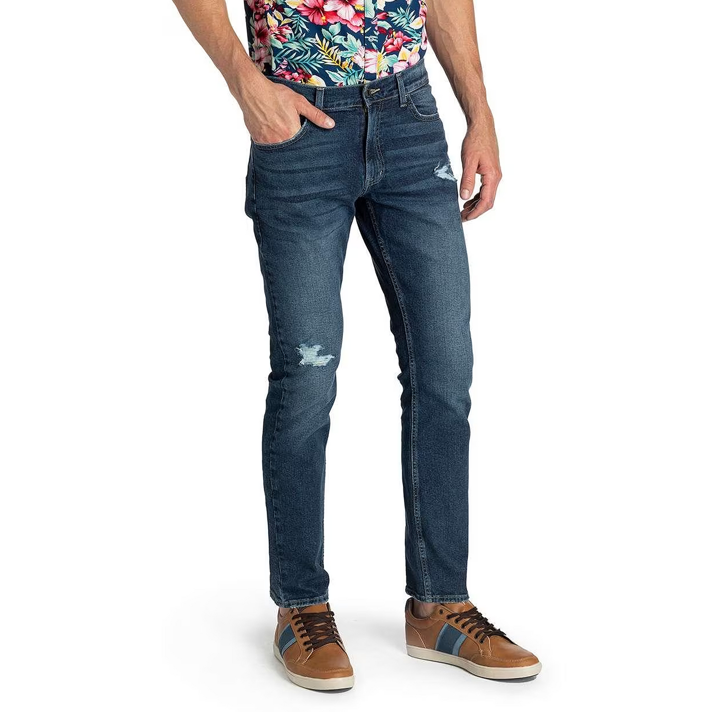 Pantalon Hombre Slim Straight Mod.star027 Stone Marca Oggi®