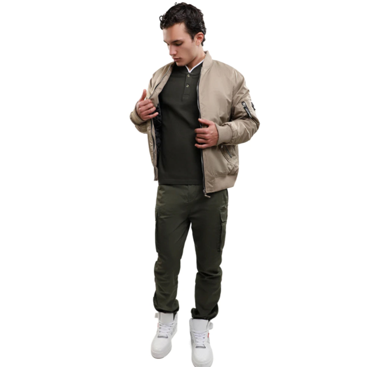 PLAYERA MANGA CORTA VERDE MILITAR LOB®