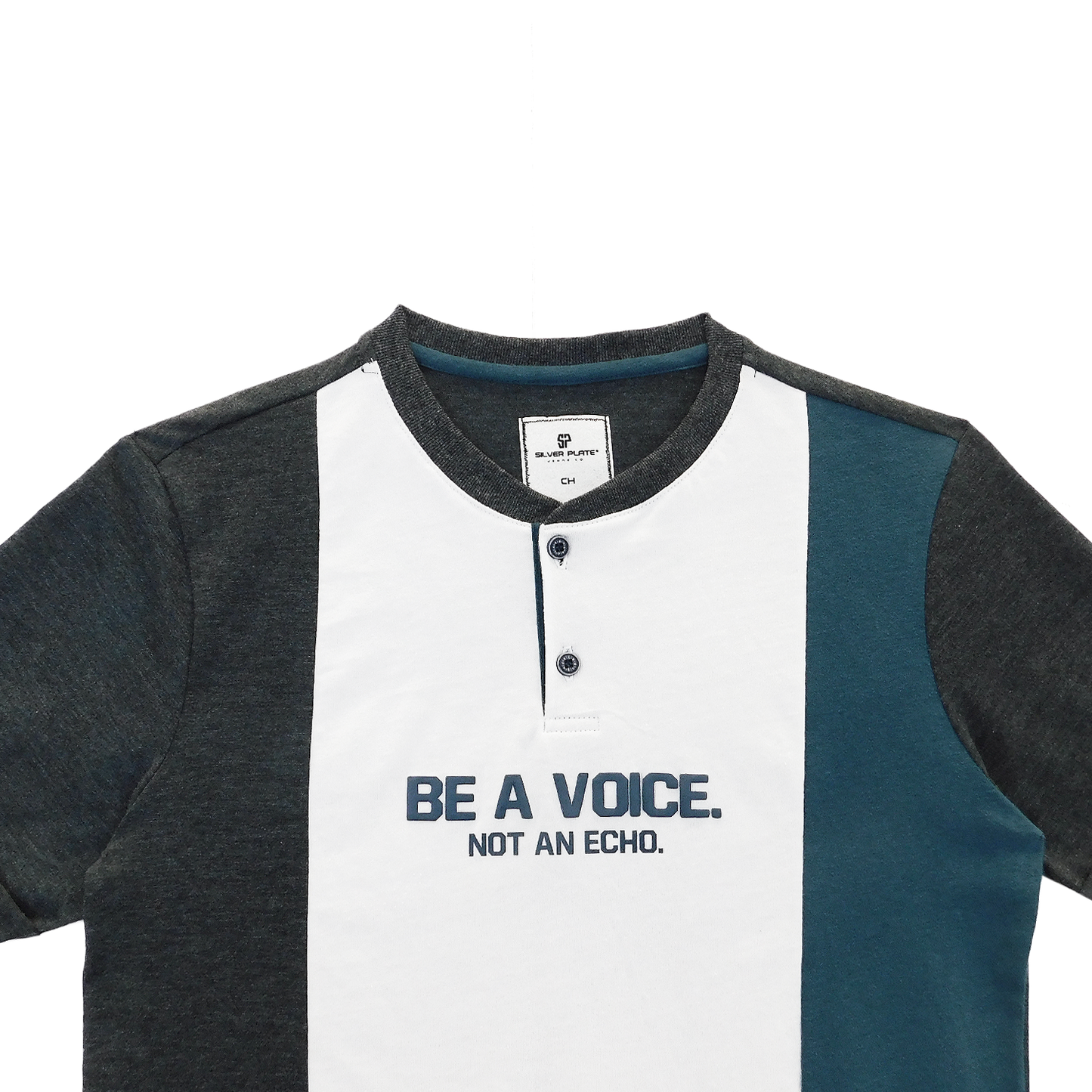 Playera De Hombre Casual Diseños Marca Silver Plate® RAYAS
