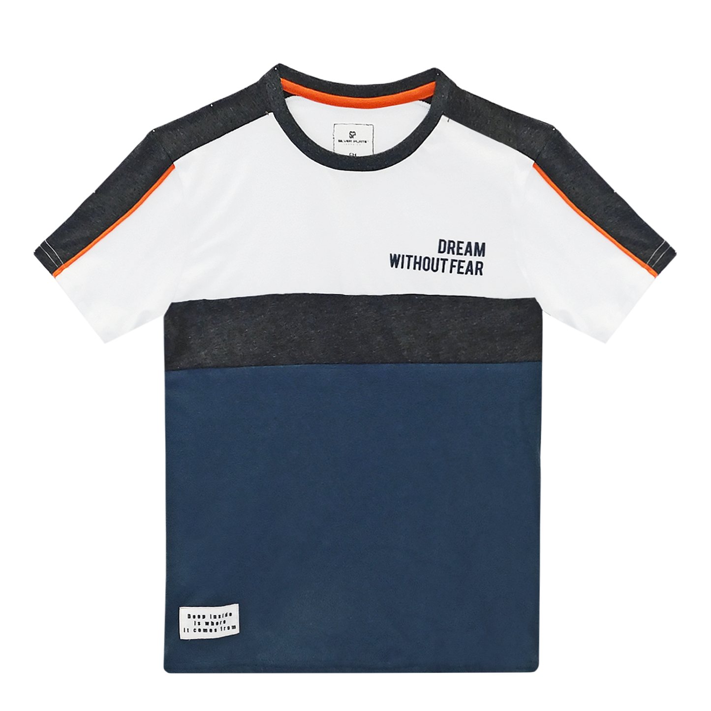 Playera De Hombre Casual Diseños Marca Silver Plate® AZUL