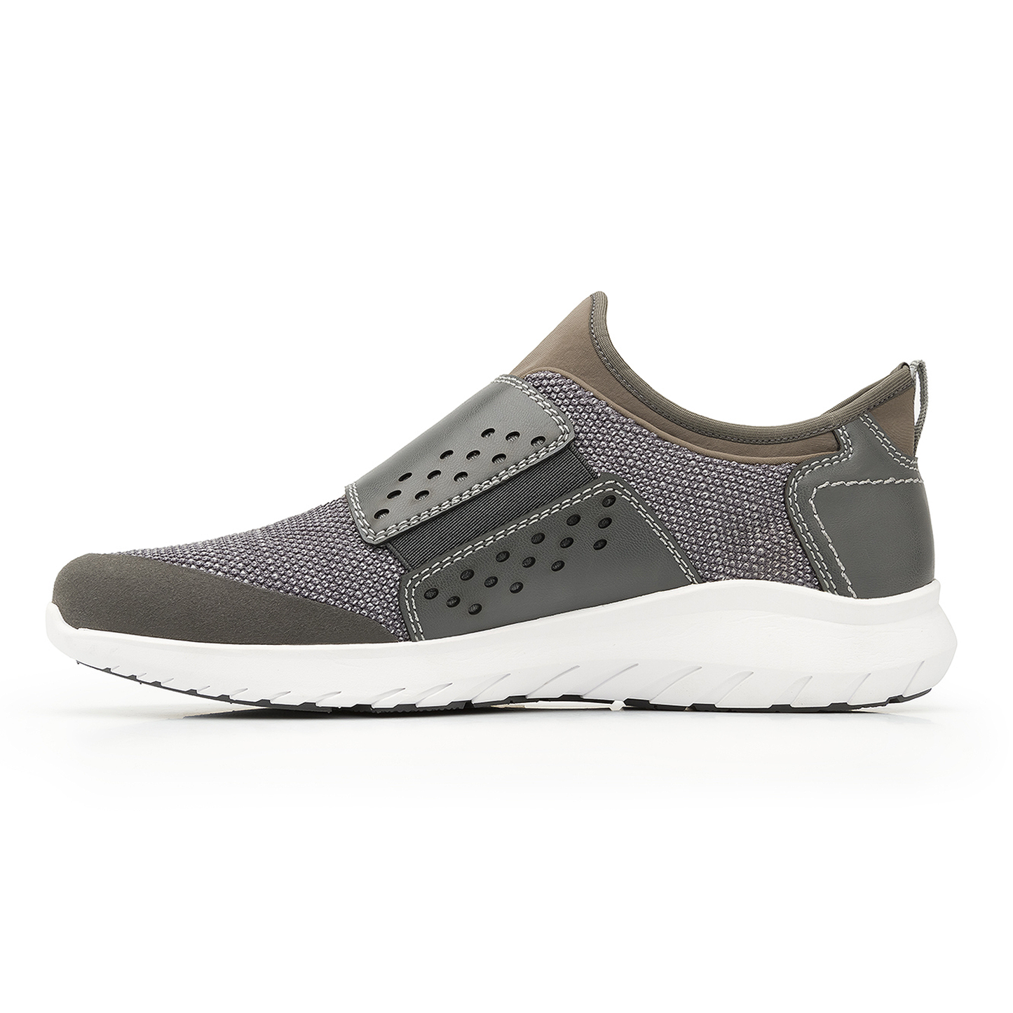 Tenis Zapato Flexi® Piel Gris Caballero