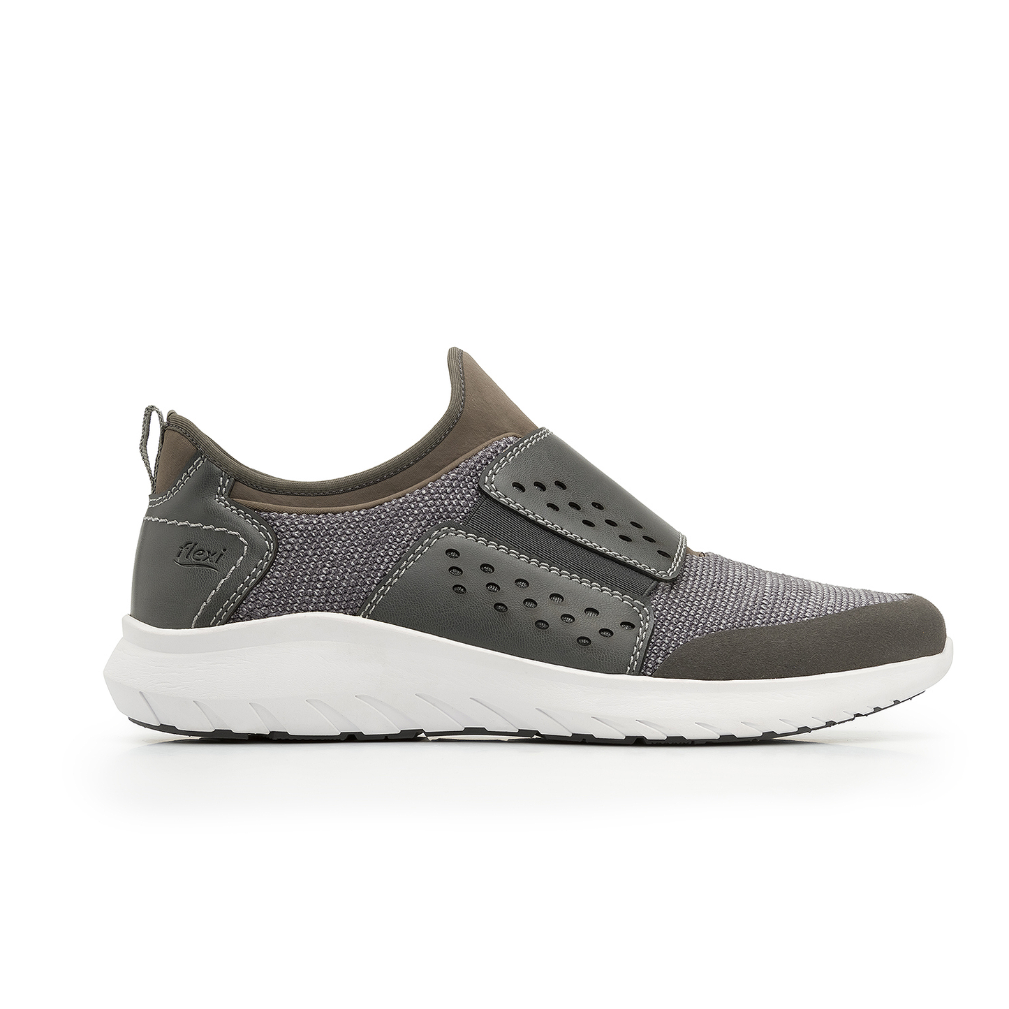 Tenis Zapato Flexi® Piel Gris Caballero