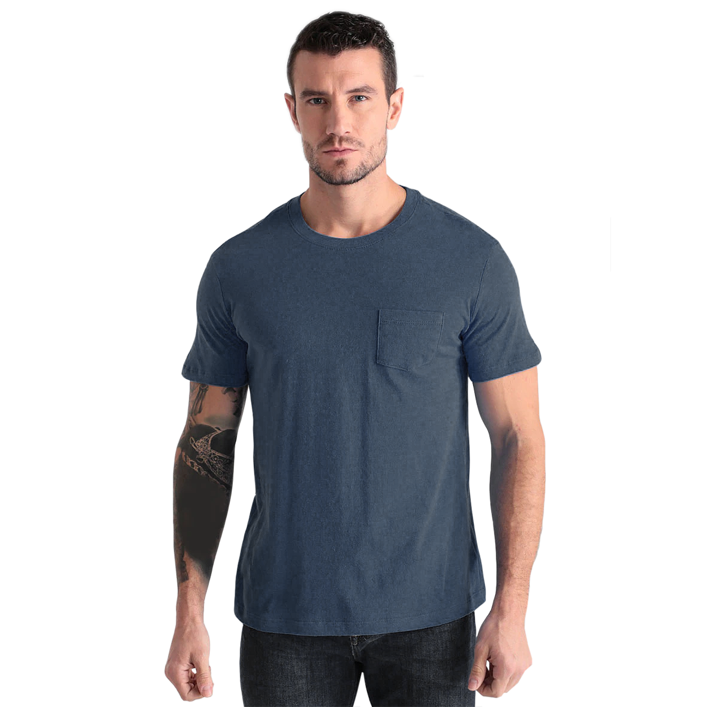Playera Casual Básica De Hombre Marca Losan®AZUL