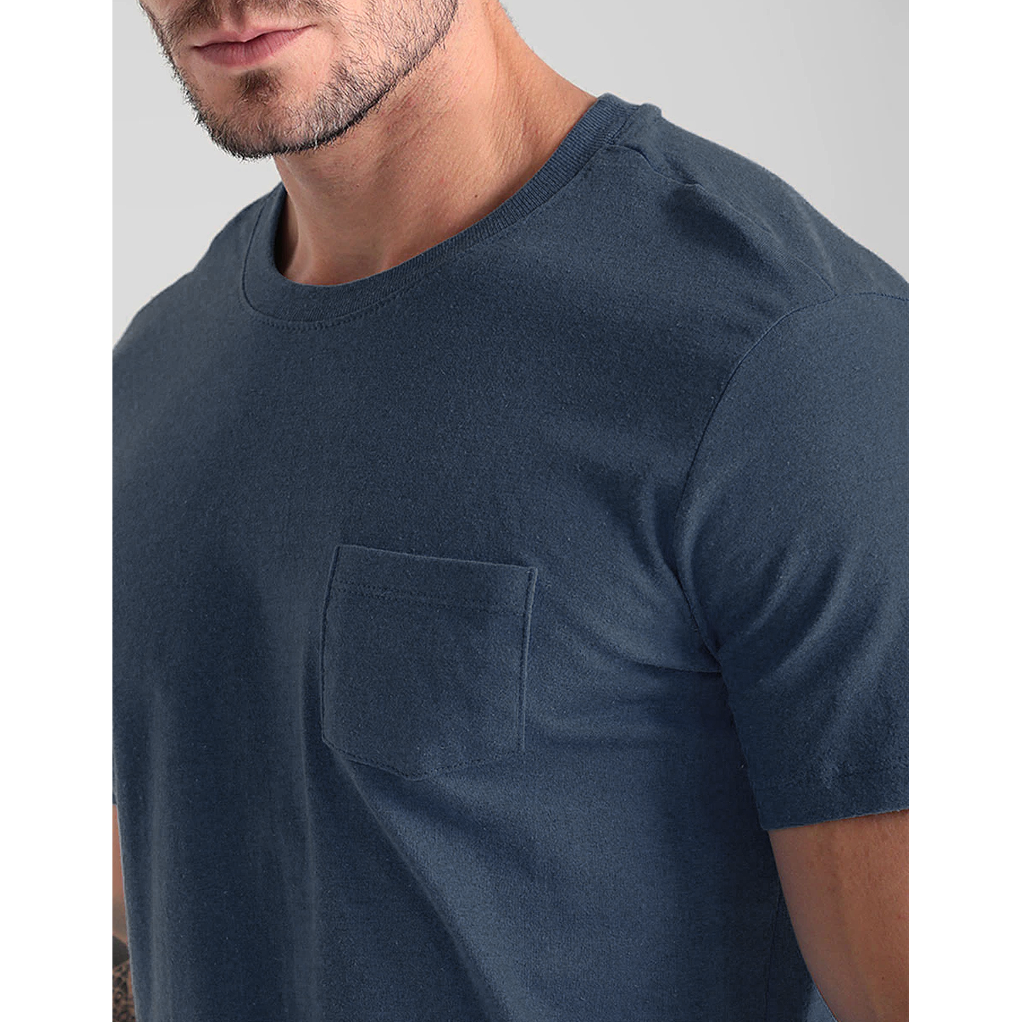 Playera Casual Básica De Hombre Marca Losan®AZUL