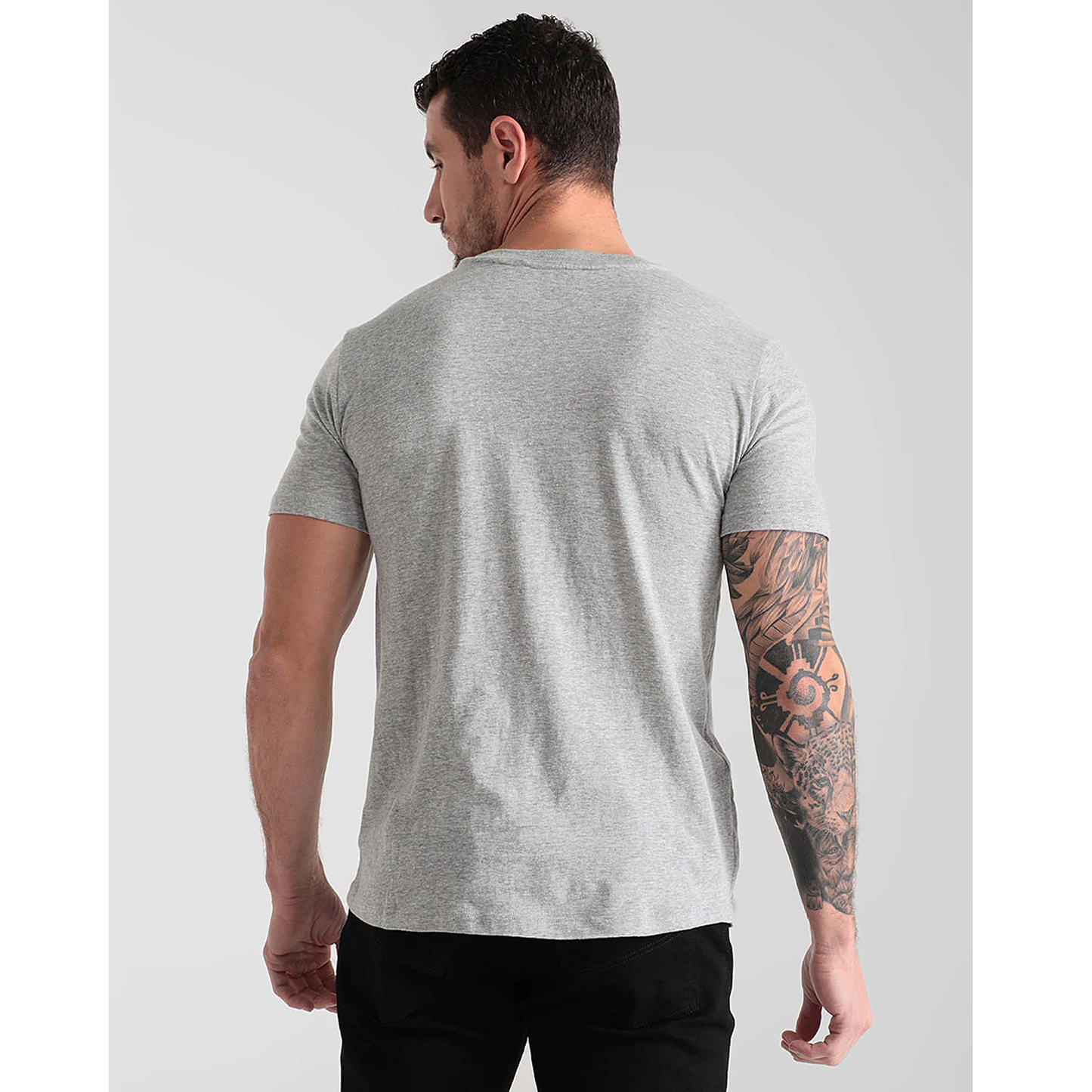 Playera Casual Básica De Hombre Marca Losan® GRIS