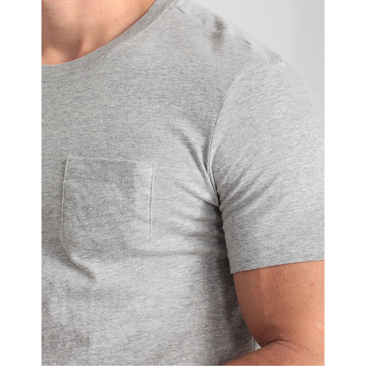 Playera Casual Básica De Hombre Marca Losan® GRIS
