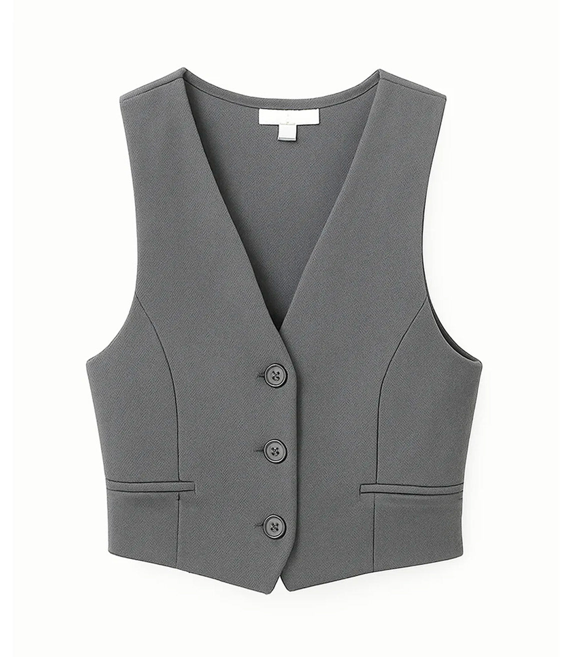 Conjunto Casual Chaleco Pantalón Mod. Ip9098 Marca Iris® Gris Oscuro