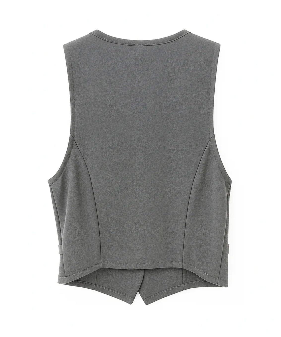 Conjunto Casual Chaleco Pantalón Mod. Ip9098 Marca Iris® Gris Oscuro