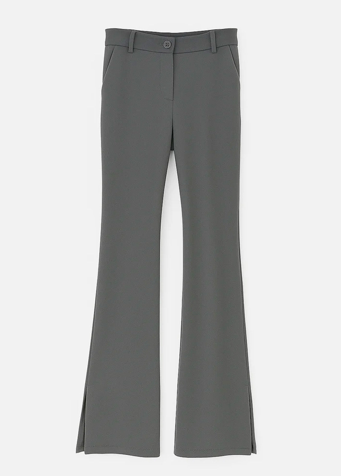 Conjunto Casual Chaleco Pantalón Mod. Ip9098 Marca Iris® Gris Oscuro