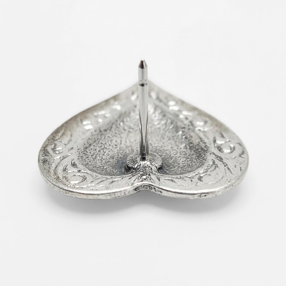 Aretes De Corazón Para Mujer Bisutería Fina Plateados 4cm