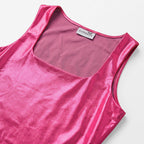 Blusa Efecto Metálico Brillante Mod.194-23 Fuscia London Fashion®