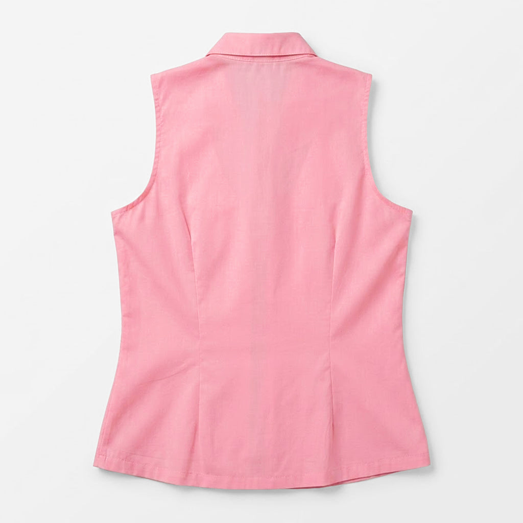 Blusa Cuello Camisero Lazos Frontales 2425 London Fashion®