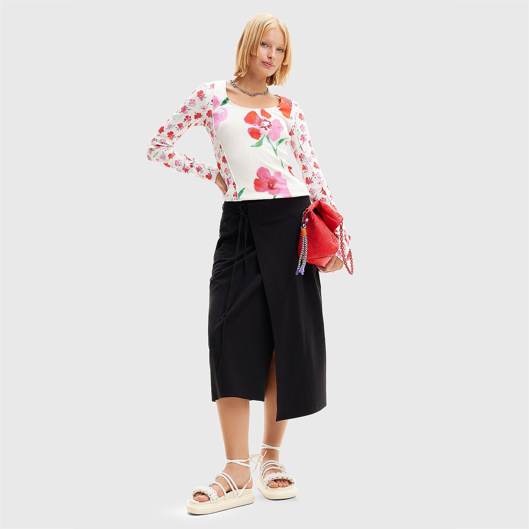 Blusa Estampado Floral Para Mujer 24swtk13/1000 Desigual®