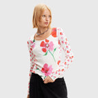 Blusa Estampado Floral Para Mujer 24swtk13/1000 Desigual®