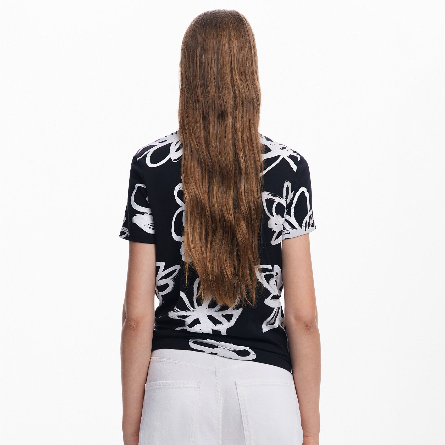 Blusa Casual Para Mujer Con Diseño Artístico Marca Desigual® Multicolor 25swtk26