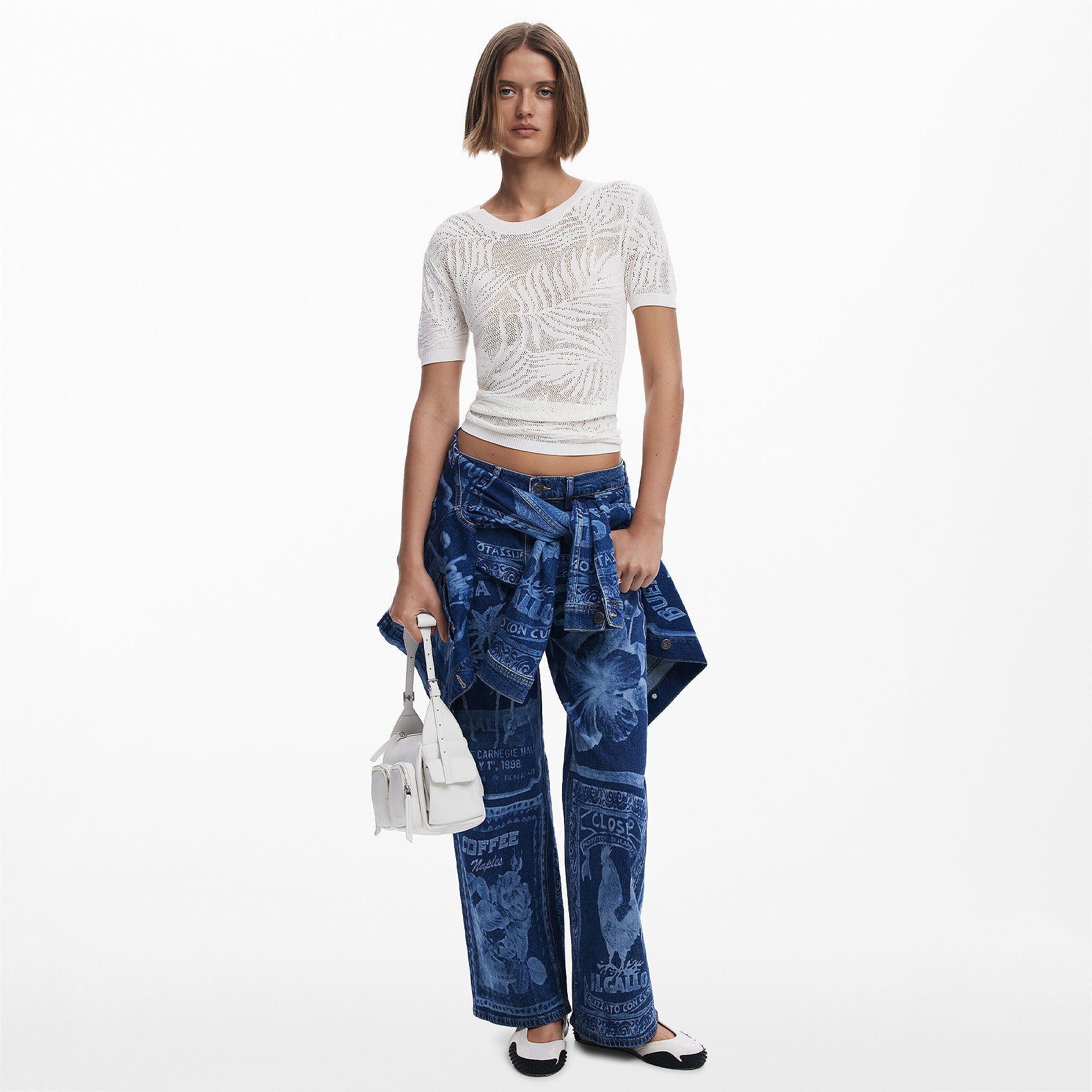 Blusa Ligera Para Mujer 25swtk97/1000 Marca Desigual®