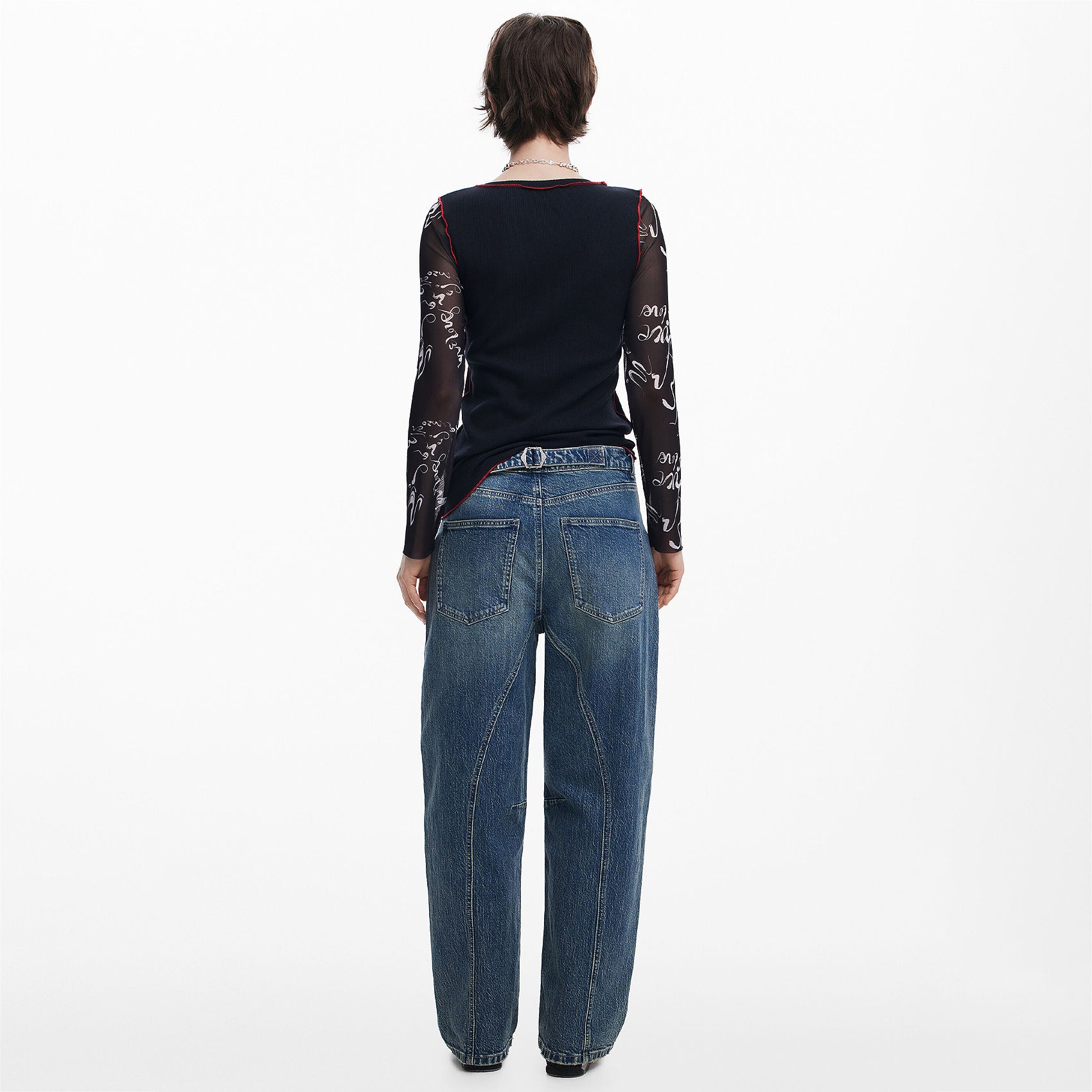 Blusa Casual Para Mujer Con Diseño Artístico Marca Desigual® Multicolor 25swtkaj