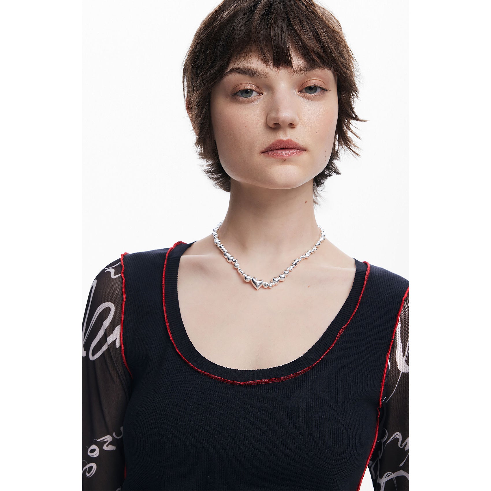 Blusa Casual Para Mujer Con Diseño Artístico Marca Desigual® Multicolor 25swtkaj