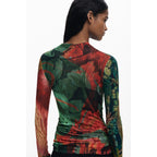 Blusa Ligera Cuello Alto Para Mujer 25wwjf48/4055 Desigual®