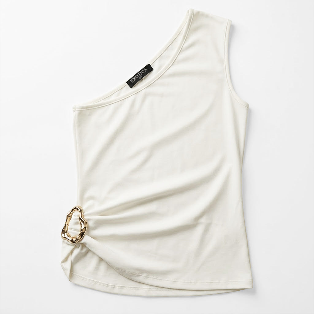 Blusa Asimétrica Para Mujer Mod.4384ll Marca Exotica®