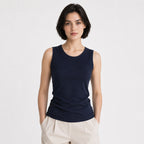 Blusa Básica Suave Sin Mangas Para Mujer Apx-0214 Azul Oscuro Aspik®