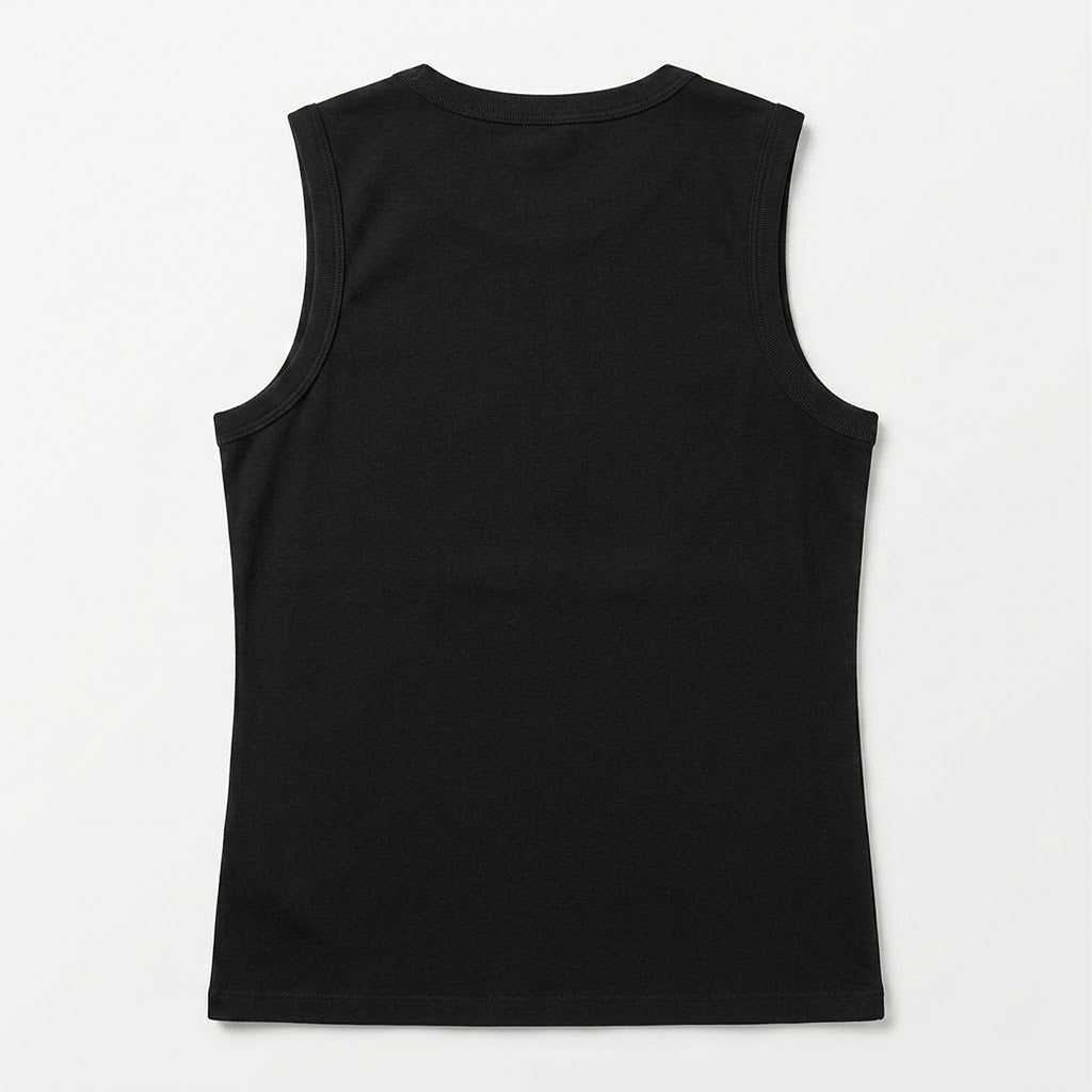 Blusa Básica Suave Sin Mangas Para Mujer Apx-0214 Negro Aspik®