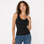 Blusa Básica Suave Sin Mangas Para Mujer Apx-0214 Negro Aspik®