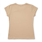 Blusa Básica Suave Casual Para Mujer Apx-0213 Beige Marca Aspik®