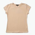 Blusa Básica Suave Casual Para Mujer Apx-0213 Beige Marca Aspik®