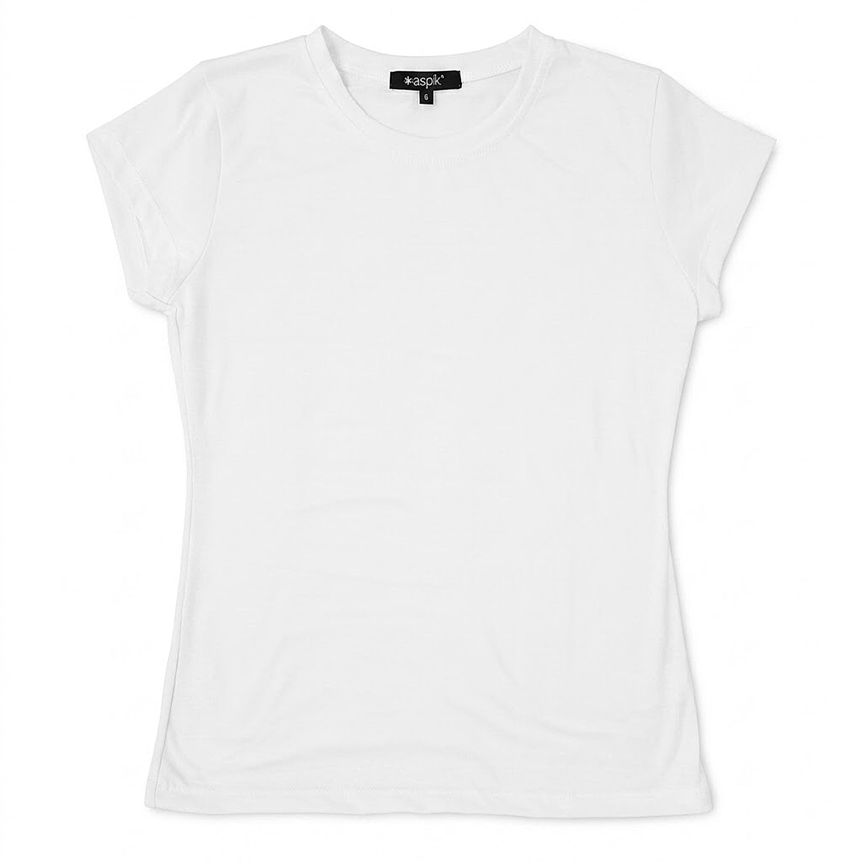 Blusa Básica Suave Casual Para Mujer Apx-0213 Blanco Marca Aspik®