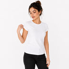Blusa Básica Suave Casual Para Mujer Apx-0213 Blanco Marca Aspik®