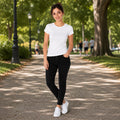 Blusa Básica Suave Casual Para Mujer Apx-0213 Blanco Marca Aspik®