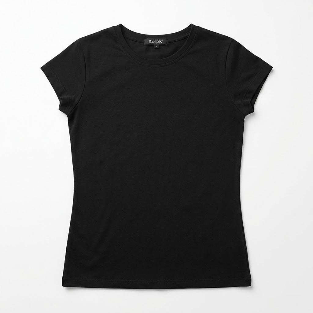 Blusa Básica Suave Casual Para Mujer Apx-0213 Negro Marca Aspik®