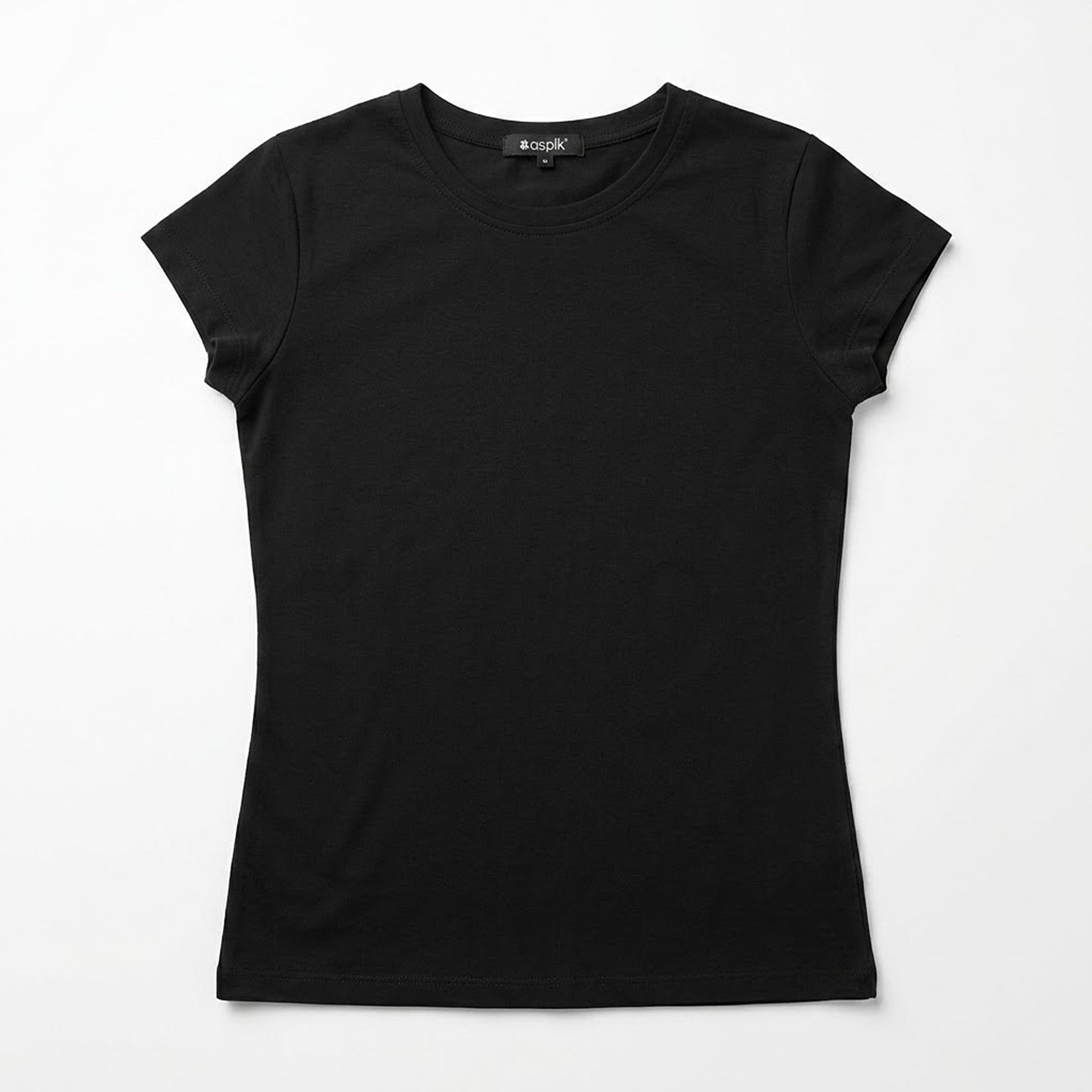 Blusa Básica Suave Casual Para Mujer Apx-0213 Negro Marca Aspik®