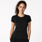 Blusa Básica Suave Casual Para Mujer Apx-0213 Negro Marca Aspik®