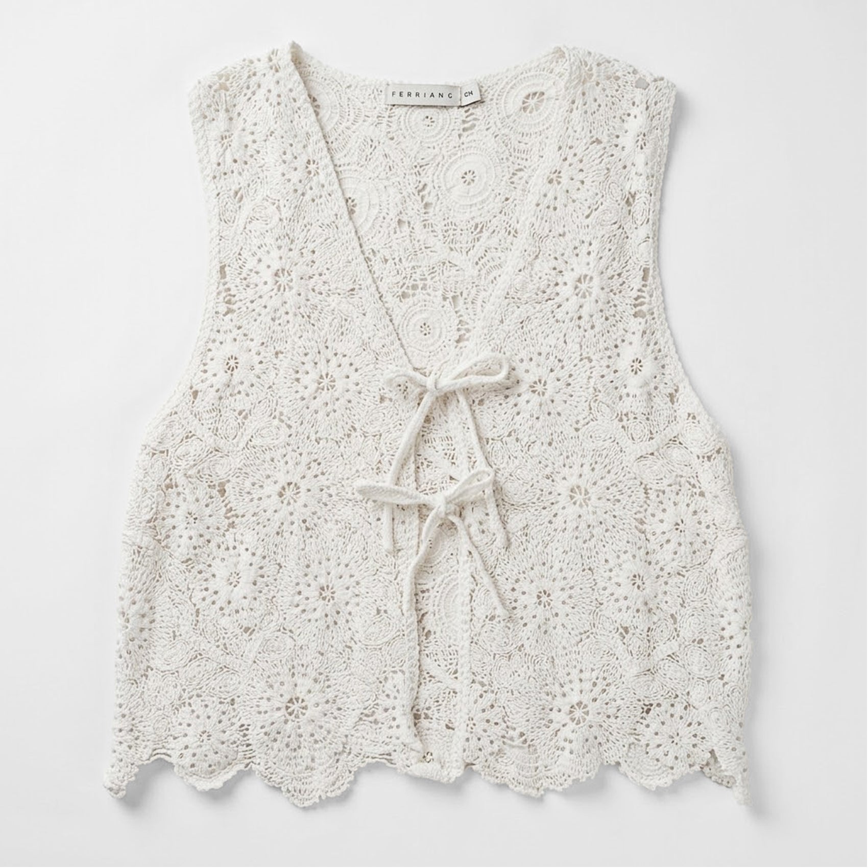 Blusa Tipo Crochet Para Mujer Mod. Bt00818 Marca Ferriano®
