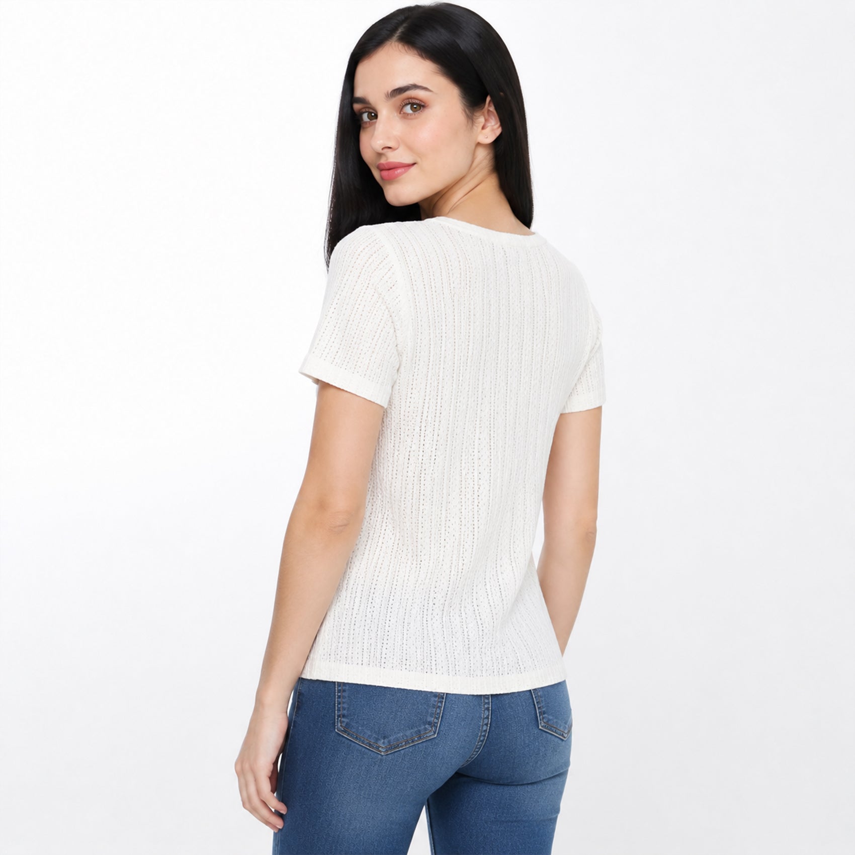 Blusa Casual Semi Calada Para Mujer Mod. K799 Marca Julys®