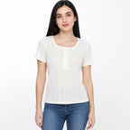 Blusa Casual Semi Calada Para Mujer Mod. K799 Marca Julys®