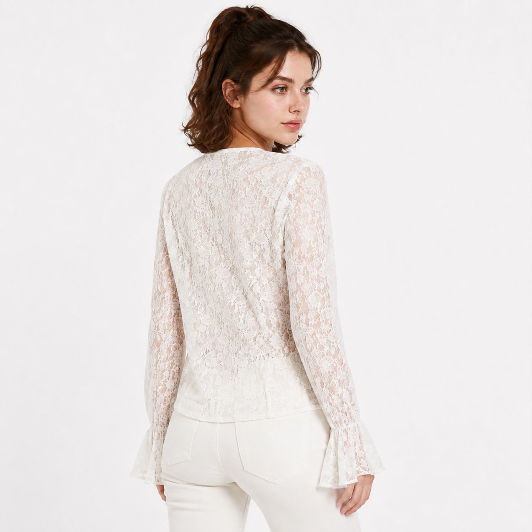Blusa Tipo Encaje Para Mujer Mod. Mj725 Marca Julys®
