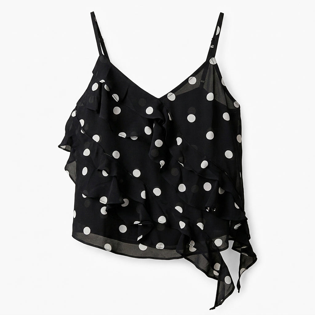 Blusa Tipo Gasa Con Holanes Para Mujer Mkmb0167 Mako & Co®