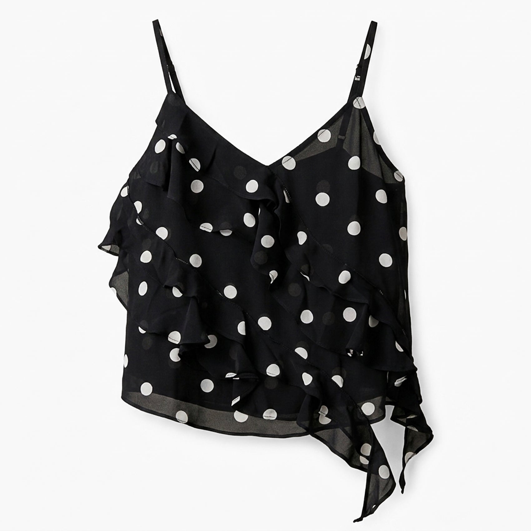 Blusa Tipo Gasa Con Holanes Para Mujer Mkmb0167 Mako & Co®